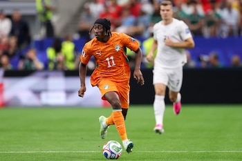 Yan Diomandé en el Mundial 2026 frente a Noruega. (Foto AP/Sam Hodde, Archivo)