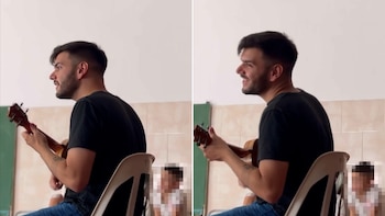 Una alumna, conmovida, pidió repetir