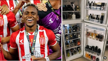 Alexis Manyoma, el futbolista colombiano de Estudiantes de La Plata, es viral en Argentina por mostrar lo que guarda en la nevera de su casa