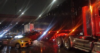 Se registró choque múltiple en la calle 80 con avenida Boyacá - crédito Bogotá Tránsito