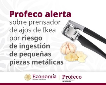 Profeco alerta sobre el prensador