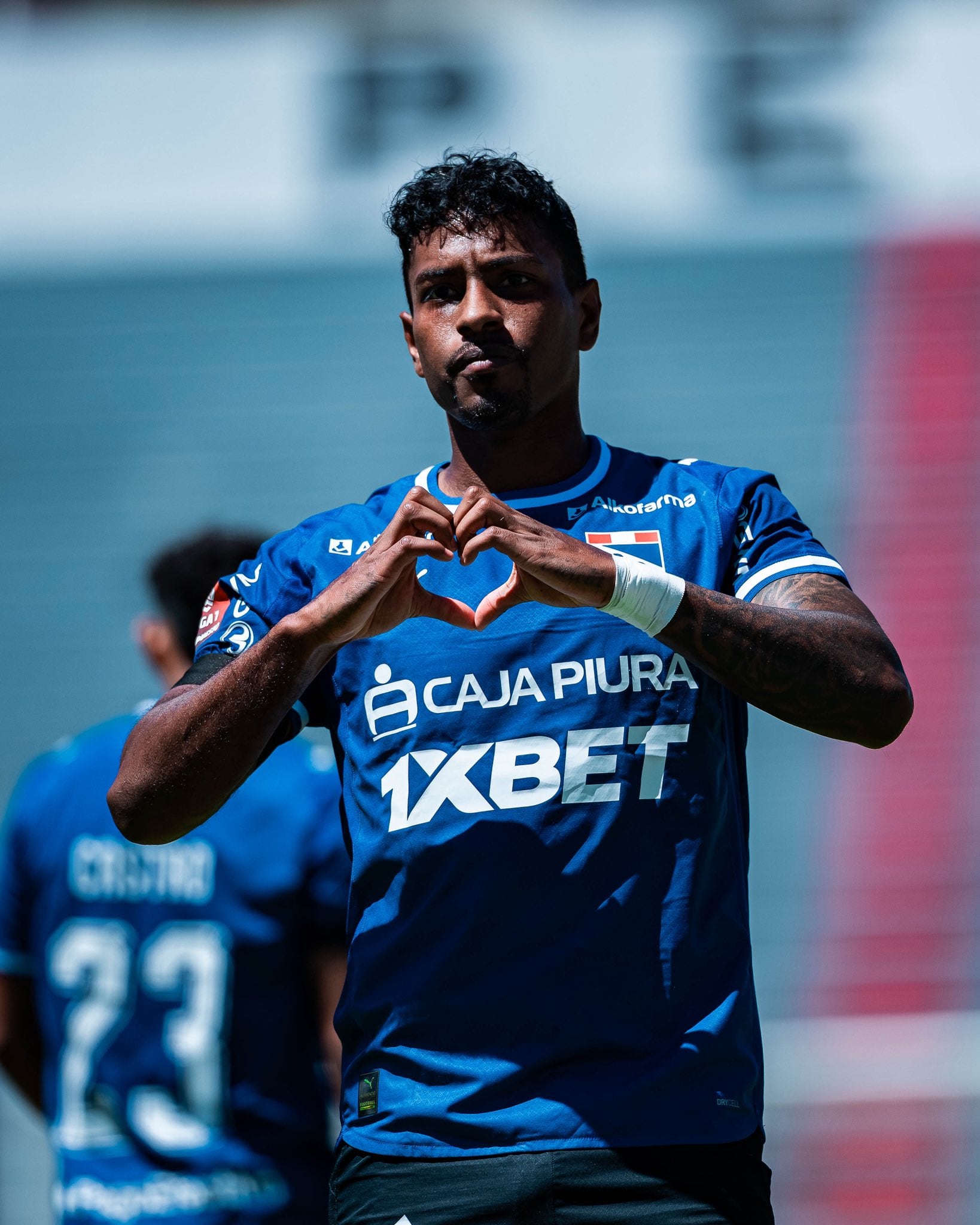 Miguel Araujo celebrando su gol ante Moquegua. Crédito: Sporting Cristal