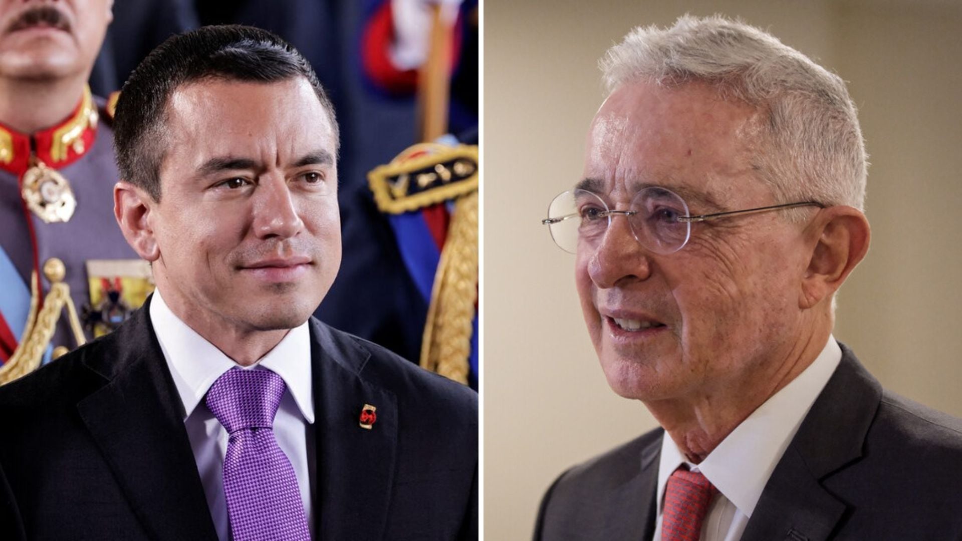 Daniel Noboa, actual mandatario ecuatoriano, es admirador del expresidente Álvaro Uribe y su política de seguridad democrática; aunque según el exmandatario no se reúnen desde finales de 2024 - crédito REUTERS - Colprensa