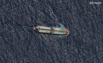 El buque petrolero Skipper, que