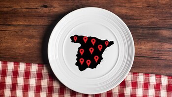 Mapa de los 250 restaurantes con estrella Michelin de España (Getty Images, montaje Infobae).