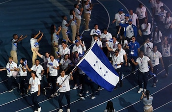 SANTO DOMINGO (REPÚBLICA DOMINICANA) Delegaciones en Ceremonia de apertura de los XXV Juegos Centroamericanos y del Caribe 2026, 24 de Julio del 2026 en Santo Domingo, República Dominicana. JCC2026/Alberto Calvo