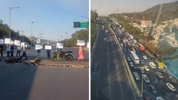 Bloquearon la autopista México -