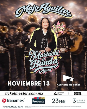 La cantante será acompañada por