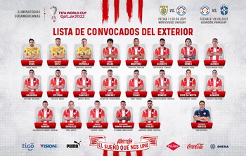 La lista de convocados de