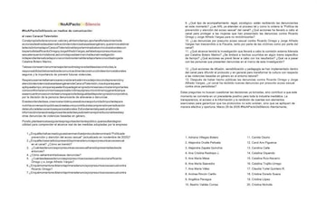 El colectivo "No Al Pacto De Silencio" formuló una serie de preguntas relacionadas con la investigación interna que adelanta Caracol Televisión - crédito @cuestionpublica/Instagram