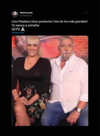 Valeria Lynch y Lino Patalano