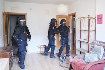 Desalojo en un departamento