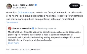 El ministro de Educación, Daniel