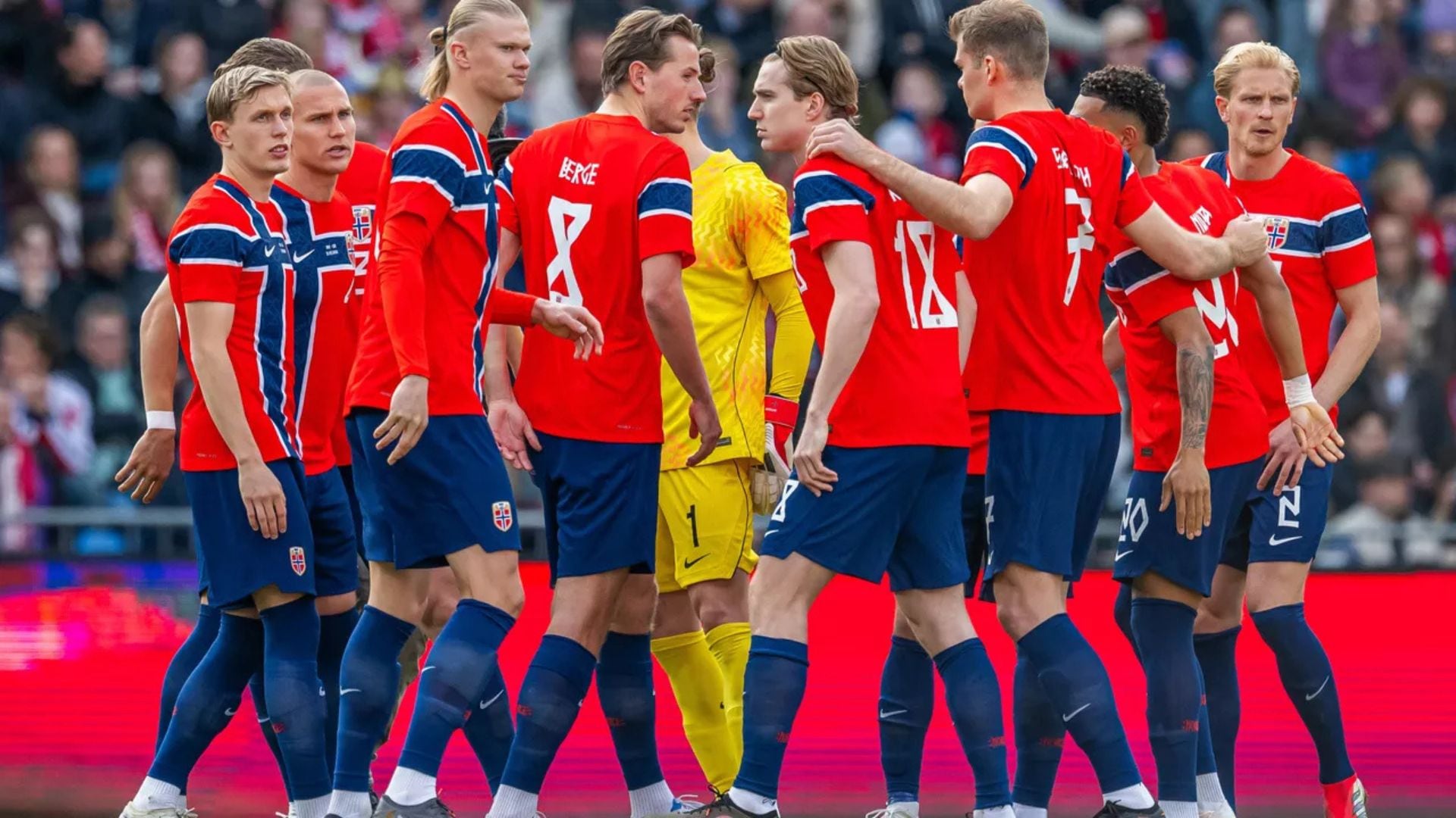 Los jugadores de Noruega celebran un gol. (Página Web de la selección de Noruega)
