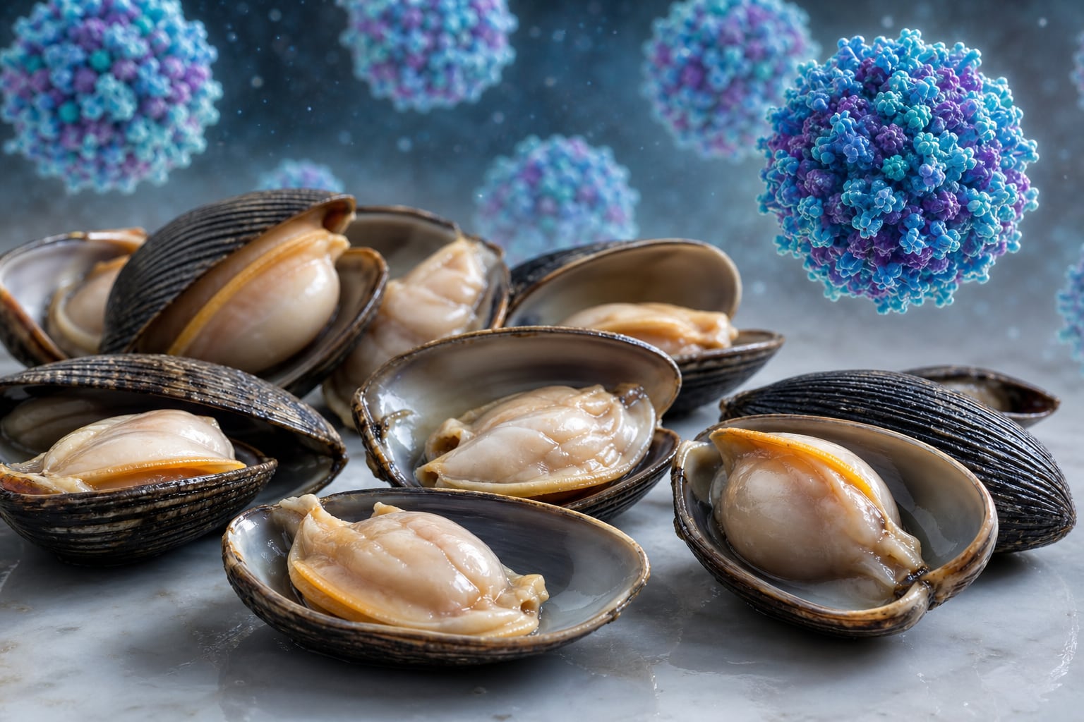 Los CDC investigan un brote de hepatitis A en cuatro estados de Estados Unidos vinculado al consumo de almejas congeladas importadas. (Imagen Ilustrativa Infobae)