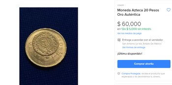 La moneda Azteca fue acuñada