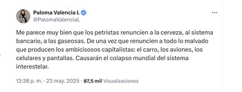 La precandidata Paloma Valencia criticó