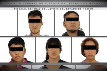Las cinco personas detenidas fueron