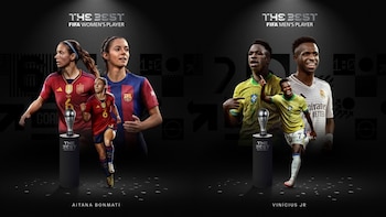 Aitana Bonmati y Vinicius Jr