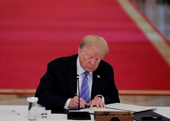 El presidente de EEUU Donald Trump