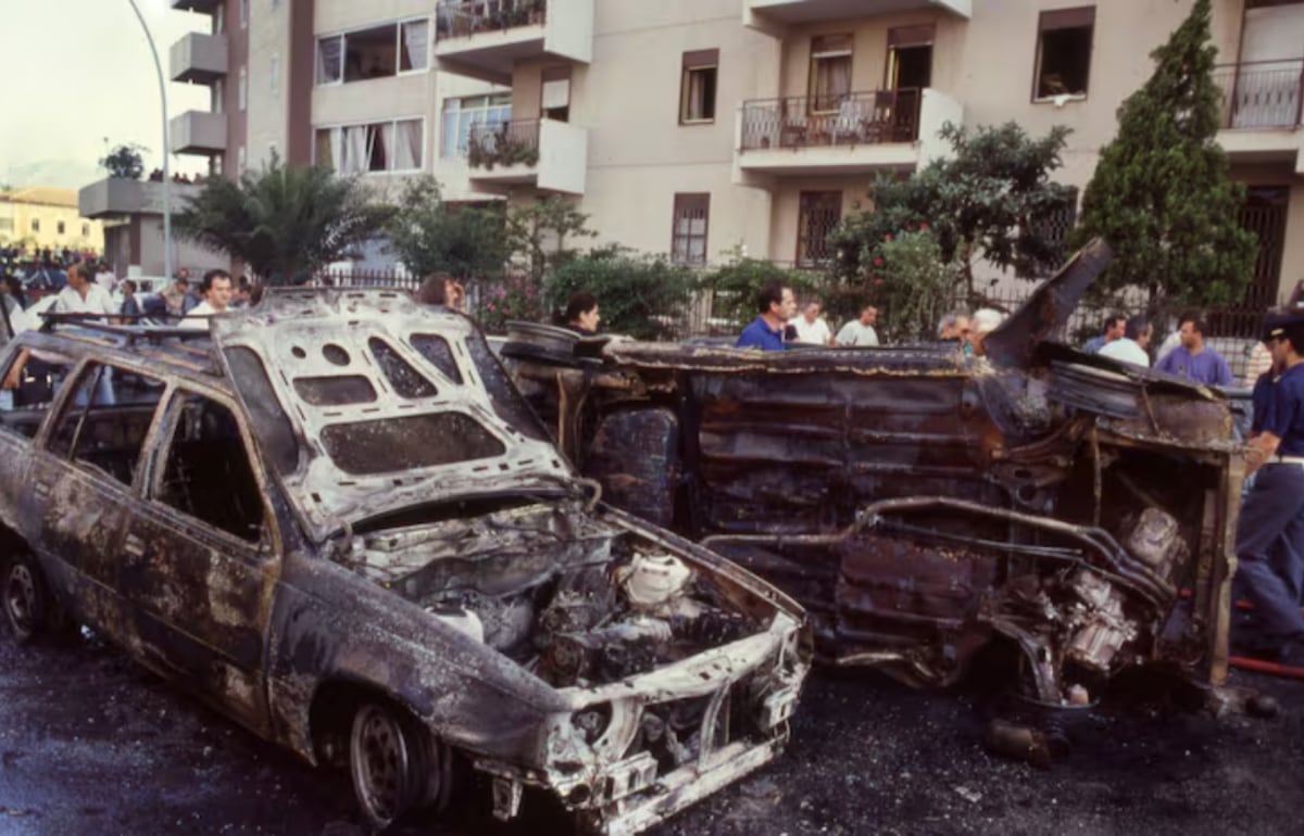 El atentado contra Paolo Borsellino, uno de los sellos más terribles de la mafia italiana (AFP)