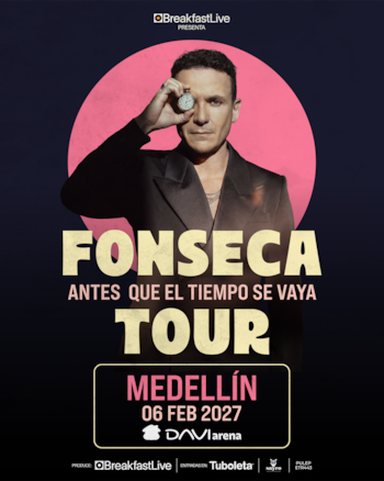 Medellín y Bogotá son las únicas ciudades colombianas incluidas en el anuncio inicial del recorrido de la gira - crédito cortesía Breakfast Live