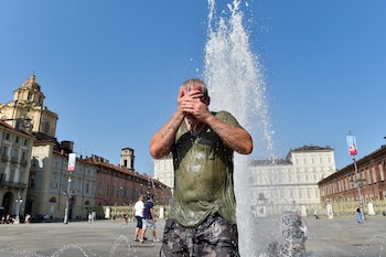 Ola de calor en Turín,