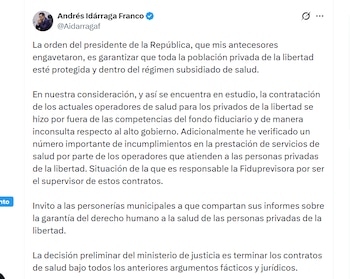 El ministro confirmó que serán