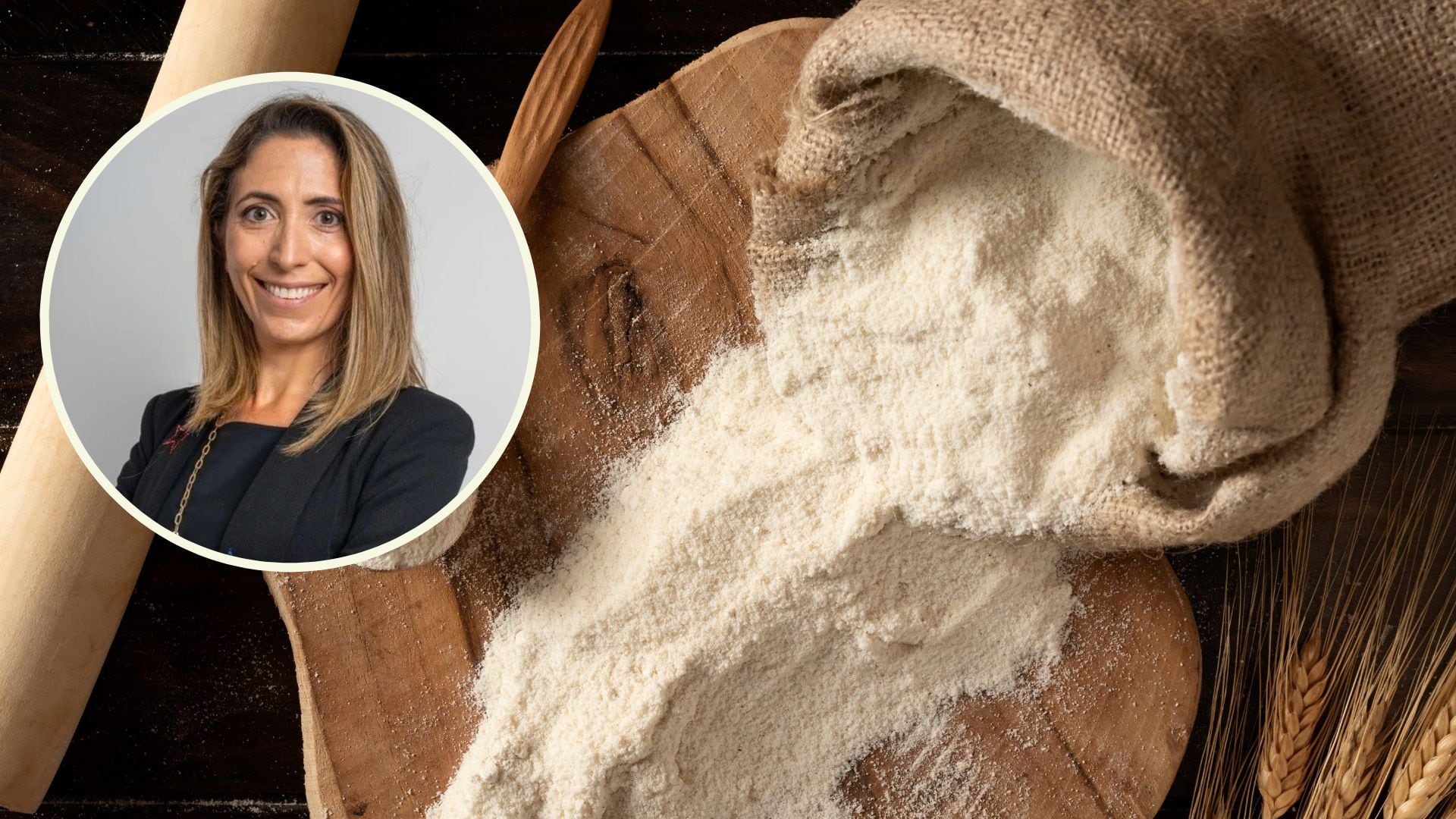 Sabrina Dallagiovanna, sexta generación de este histórico molino de harina italiano (Montaje Infobae)