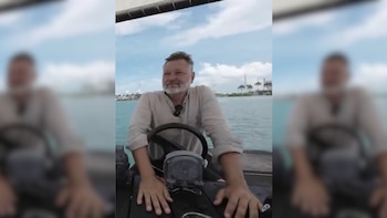 Miguel Campoy a bordo del