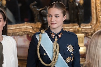 La princesa Leonor, durante la