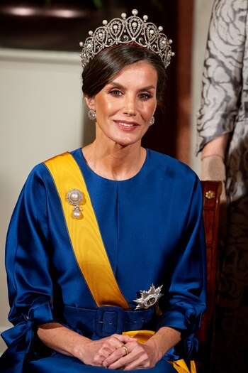 La reina Letizia durante la