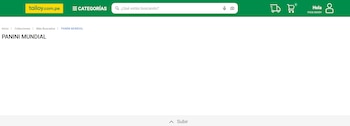 Apartado del álbum Panini del Mundial 2026 en la web de Panini. No existen ejemplares disponibles. Crédito: Captura web de Tai Loy.
