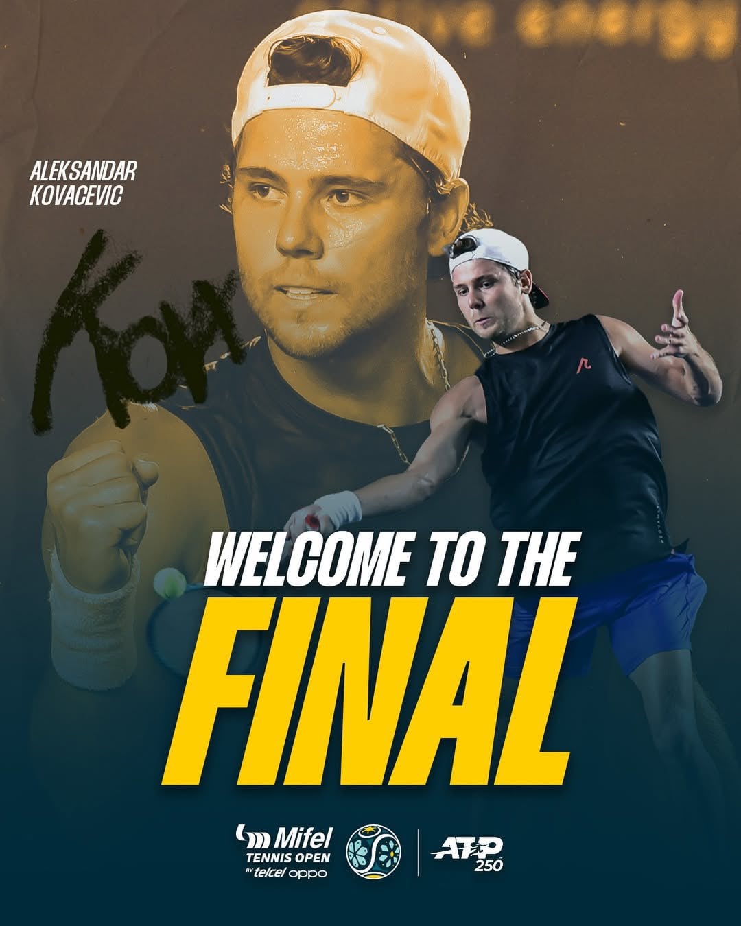 El canadiense y estadounidense disputarán la final del ATP 250 en territorio mexicano. (Mifel Tennis Oppo)