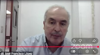 José López vía Zoom desde