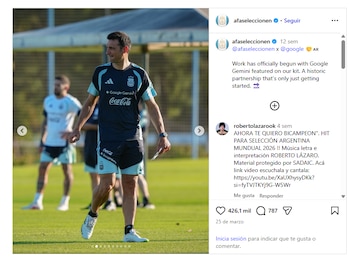 Gemini actúa como una extensión del cerebro del director técnico de la albiceleste. (Instagram: afaseleccionen)