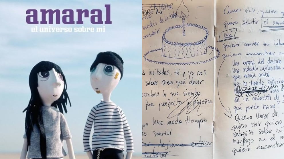 Manuscrito original de “El universo sobre mí” de Amaral se exhibe por primera vez
