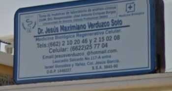En algún punto, el consultorio fue un recolector de muestras para laboratorio; sin embargo, se ofrecía Medicina Biológica Regenerativa celular (Captura de pantalla Google Maps)
