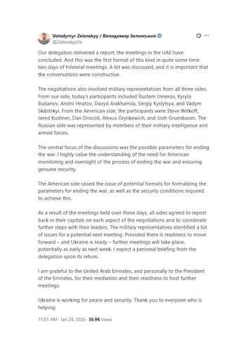 Volodimir Zelensky habló de las