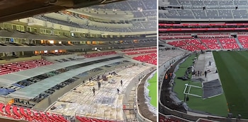 La reapertura incluirá zonas del estadio en obra, como la Lateral 100, que permanecerá cerrada por trabajos en curso, buscando cumplir con los estándares de la FIFA. (X/ @MXESTADIOS)