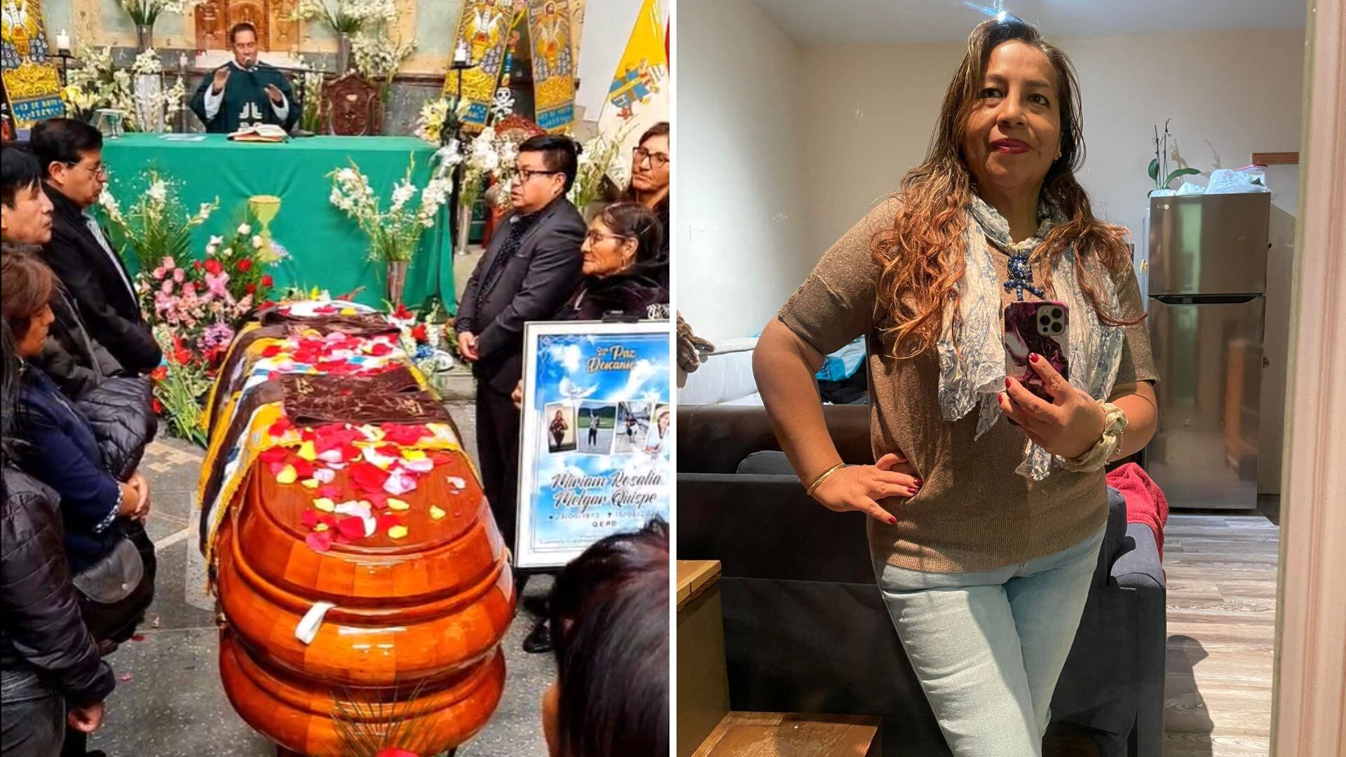 Llegó desde Estados Unidos para celebrar el matrimonio de un familiar en Huancayo, pero a los días terminó perdiendo la vida tras cirugía estética. (Composición: Infobae Perú)