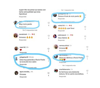 En varios posteos compararon su