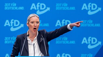La candidata ultra alemana tiende