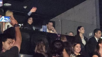 Javier Milei en el recital