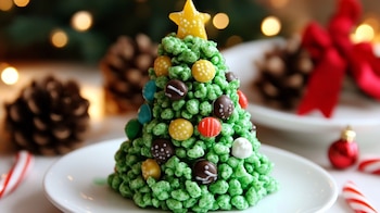 Postre navideño en forma de