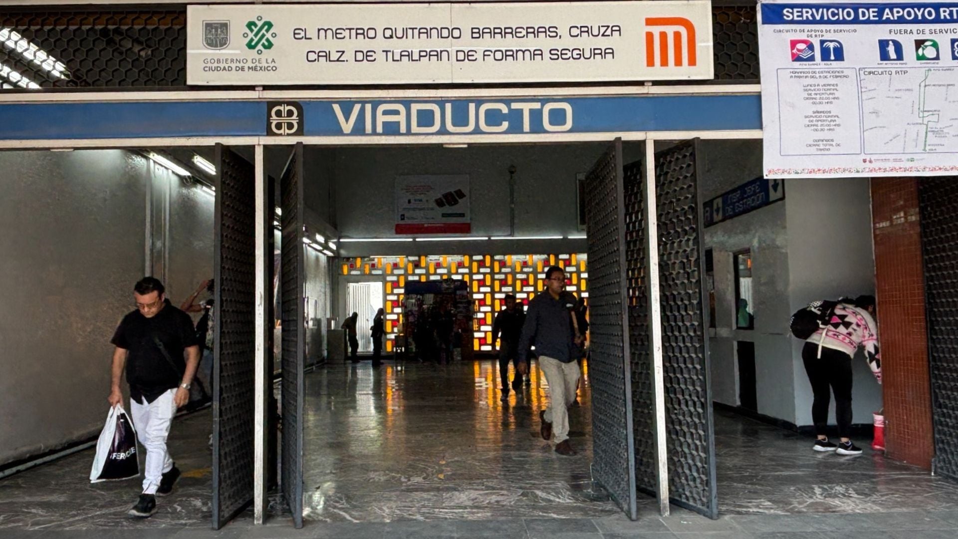 Algunas estaciones de la Línea 2 del Metro de la CDMX tiene un horario especial debido a trabajos de modernización. Foto: X/ @MetroCDMX.