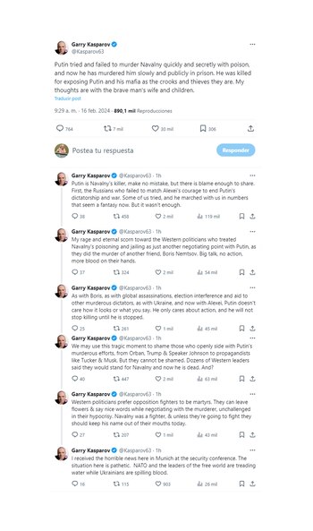 El hilo de Garry Kasparov