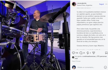 El conmovedor posteo de Oscar Giunta