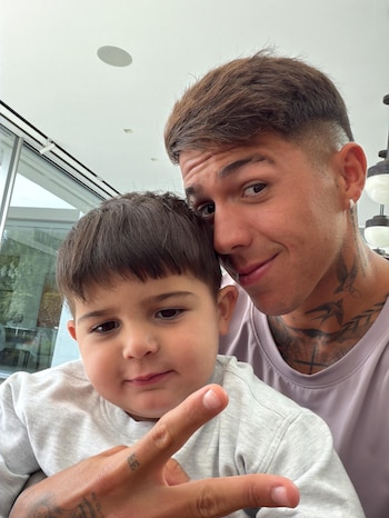 El saludo de Enzo Fernández para su hijo Benja