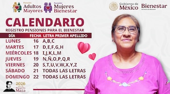 Calendario oficial de registros para